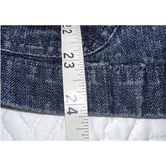 Lauren Jeans Co Womens Size Small Denim Knot Button Pocket Jean Jacket - Picture 9 of 10